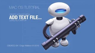 New Text File Automator Tute for MacOS [upl. by Necila]