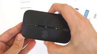 How To Set Up the Three 4G Plus MiFi Device  Huawei E5783B Mobile WiFi Router Unboxing [upl. by Irrab]