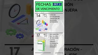 Calendario Fiscal Octubre 2024  Obligaciones Fiscales  Grupo Altea MG [upl. by Flem115]