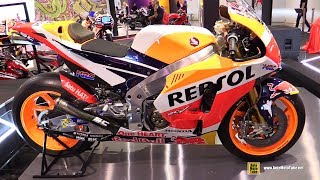 2018 Honda RCV213 Moto GP 93 Marc Marquez Racing Bike  Walkaround  Debut at 2018 EICMA Milan [upl. by Elleda]