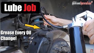 How to do a Chassis Lube Ball Joints Tie Rods Ends and more  AnthonyJ350 [upl. by Ellerol308]