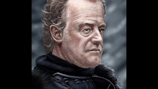 Game Of Thrones  Alliser Thorne Owen Teale Speed Painting [upl. by Aynatan]