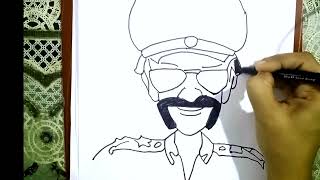 How to draw chingam sir from motu patlueasy chingum drawingchingham drawing step by step Tutorial [upl. by Michaela]