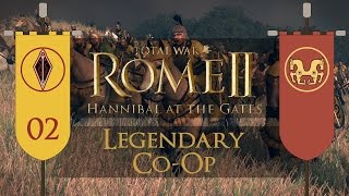 Total War Rome II HATG Legendary CoOp  Lusitani amp Arevaci  Ep02  River Defence [upl. by Hagile]