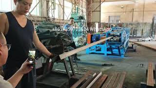 120x60mm Rectangular Tube Production from Round Tube Rectangular Pipe Making Machine [upl. by Aitam374]