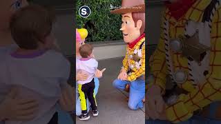 Bo Peep and Woody Hug Deaf Boy on His First Disneyland Visit [upl. by Iuq]