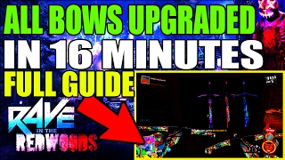 UPGRADE ALL BOWS IN 16 MINUTES  RAVE IN THE REDWOODS quotUPGRADE CROSSBOWquot FASTEST STATEGY [upl. by Silevi8]