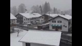 Zugspitzbahn Grainau im Schnee Ostern 2012 [upl. by Shellie470]