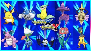 Pokemon X amp Y  All Pokemon Evolves By Using Evolution Stone From Gen 16 [upl. by Penn]