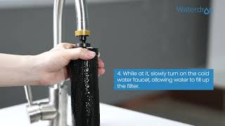 How to install Waterdrop King Tank GravityFed Water Filter System WDTK [upl. by Aliuqahs]