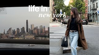 LIFE IN NEW YORK  chaotic and busy week nyfw wedding season [upl. by Meilen]