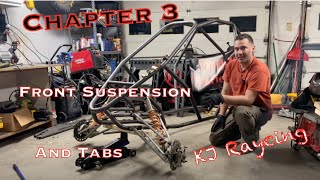 100HP Crosskart Build 3 Front Suspension Link to Plans in the Description [upl. by Ymerej90]