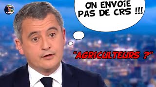 AGRICULTEURS  DARMANIN crée la polémique sur TF1 [upl. by Bunder]