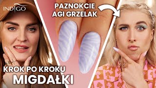 Agnieszka Grzelak i jej paznokcie migdałki krok po kroku  budowa paznokcia żelem  Indigo Nails [upl. by Hymie]