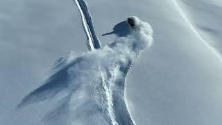 BLUE BIRD POWDER DAY at TURNAGAIN PASS ALASKA on the Snow Machine Aerial Reel March 14th 2024 [upl. by Meuser330]