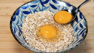 If you have 1 cup of oats and 2 eggs make this 5 minutes recipe for breakfast [upl. by Ahsiryt]