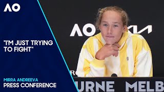 Mirra Andreeva Press Conference  Australian Open 2024 Third Round [upl. by Neumark]