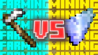 Mining VS Farming The Ultimate Comparison Hypixel Skyblock [upl. by Lawrenson]