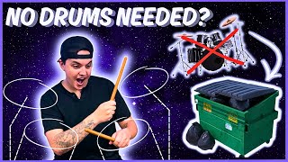 PLAY DRUMS WITHOUT DRUMS  AEROBAND POCKETDRUM 2 PLUS  REVIEW [upl. by Ynaoj757]