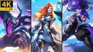 All New Anima Squad 2024 Skins Splash Arts 4K UHD  League of Legends [upl. by Atsyrk]