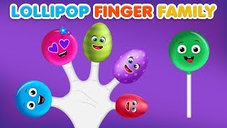 Fun Lollipop Finger Family Play with Surprise Eggs [upl. by Adolpho]