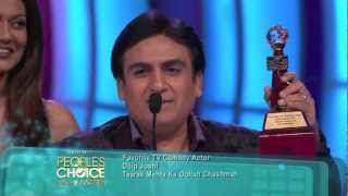 Dilip Joshi wins Favorite TV Comedy Actor at Peoples Choice Awards 2012 HD [upl. by Ardnal]