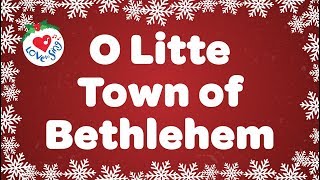 O Little Town of Bethlehem with Lyrics  Christmas Carol amp Song [upl. by Irtimid]