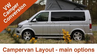 Camper van conversion  QUICK GUIDE to camper ideas amp layout advice for converting a VW Transporter [upl. by Teragram143]