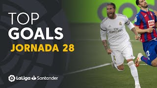 Todos los goles de la Jornada 28 de LaLiga Santander 20192020 [upl. by Elliot691]