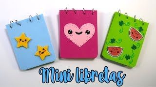 LIBRETITAS DE 1 SOLA HOJA SUPER FÁCILES  DIY  MINI NOTEBOOKS [upl. by Thinia]