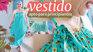 VESTIDO DE VERANO  fácil de hacer con tus medidas Especial principiantes HAZLO PARA TI [upl. by Nae]