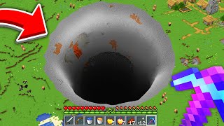 Minecraft but Whats In The Hole [upl. by Ecirahs]