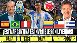 ¡CAMPEONES DE RAZA PRENSA INTERNACIONAL REACCIONA ASI A ARGENTINA1 VS COLOMBIA0 FINAL AMERICA [upl. by Lednar307]