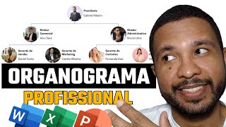 Como Criar um ORGANOGRAMA Profissional em ⏱️ 5min no Word Excel ou PowerPoint [upl. by Asilanom]