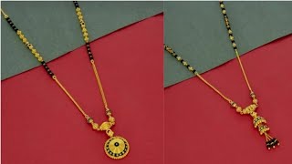 Lightweight daily wear mangalsutra in gold [upl. by Hairacaz530]