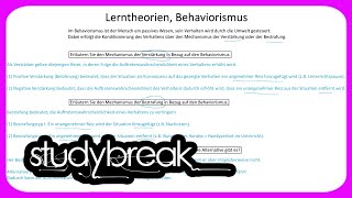 Lerntheorien Behaviorismus  Psychologie [upl. by Phelips]