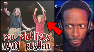 SHE’S ONLY 11⁉️  Foo Fighters w Nandi Bushell  Everlong amp Nandi Intro LIVE  REACTION [upl. by Mukerji]