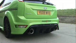 Focus RS Mk2 2009 400BHP Monster with Milltek Sport Turbo Back De Cat Exhaust from Pumaspeed [upl. by Werdma]