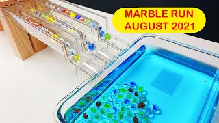 Marble ASMR  Marble Run RACE Maze ASMR Compilation August 2021 [upl. by Kinnard189]