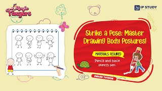 Master Drawing Body Postures  Magic Fingers Art amp Craft Books  Grade 5  Activity 12 [upl. by Jezabella]