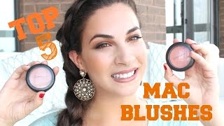 TOP 5 MAC BLUSHES [upl. by Ponton941]