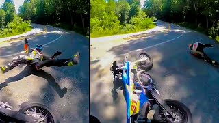 Motorcycle Crashes Road Rage amp Crazy Moments [upl. by Stouffer]