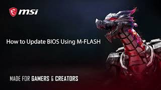 MSI® HOWTO update BIOS using MFLASH [upl. by Ahsinat]