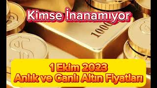 1 EKİM 2023  ALTIN FİYATLARI BUGÜN NE KADAR GRAM ÇEYREK YARIM CUMHURİYET VE REŞAT ALTIN FİYATI [upl. by Stiegler]