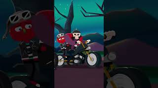 Scary Skeletons Riding Bike Song  Midnight Magic shorts halloween [upl. by Orecul509]