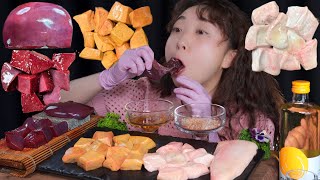 모든 종류의 간 다 빼 먹어버렷 Raw liver Mukbang eating show [upl. by Hortensa]