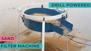 Make A Sand Sieving machine  DIY Drill Powered Sand Sieving Machine [upl. by Seel]