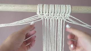 TAPIZ DECORATIVO EN MACRAME  PARTE 1 🌺 [upl. by Frech]