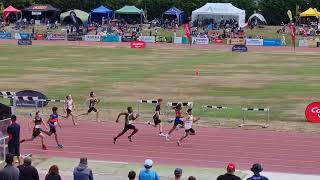 100m Sprint  South Island Colgate Games  Semis [upl. by Lahtnero703]