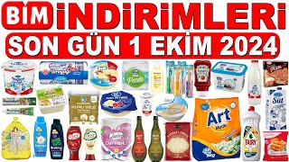 BİM İNDİRİMLERİ BU HAFTA  BİM AKTÜEL SON GÜN 1 EKİM İNDİRİM KATALOĞU  BİM TEMİZLİK VE GIDA [upl. by Aleel]